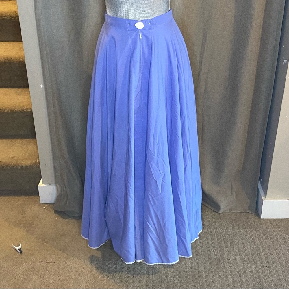 Elegant Blue Maxi Skirt